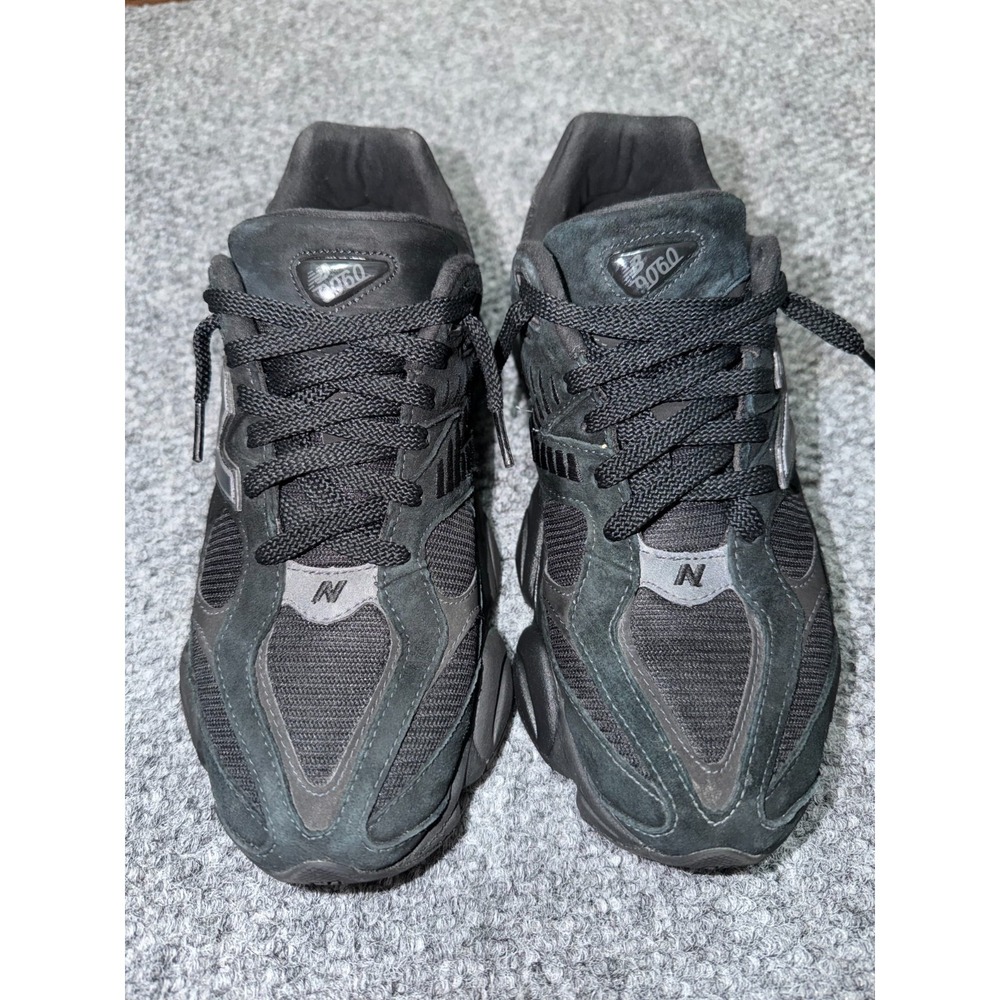 New Balance 9060 Triple Black/Phantom Sneakers U9060BPM Size 10 - Picture 2 of 9